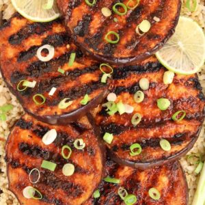 Sweet & Spicy Grilled Eggplant