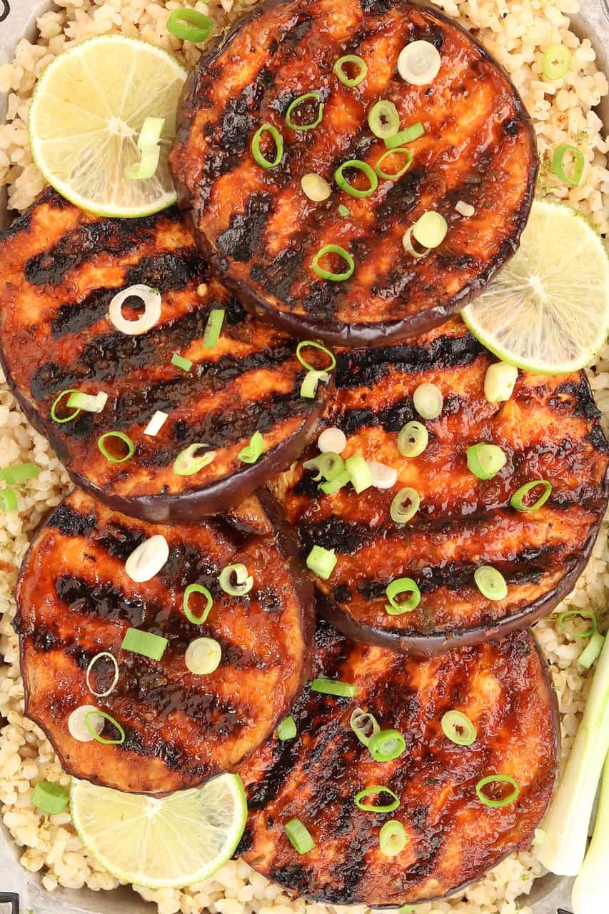 Sweet Spicy Grilled Eggplant