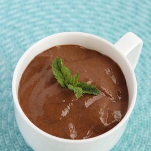 Chocolate Mint Chia Powder Pudding