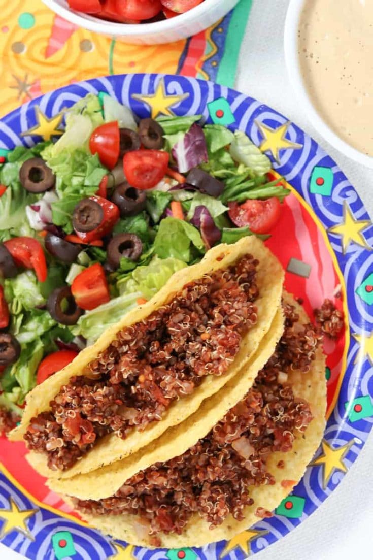 Red Quinoa Tacos - Vegan • Healthy Midwestern Girl