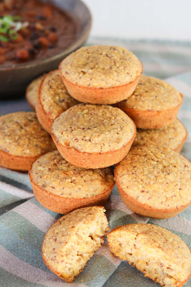 Rustic Polenta Muffins - Vegan • Healthy Midwestern Girl