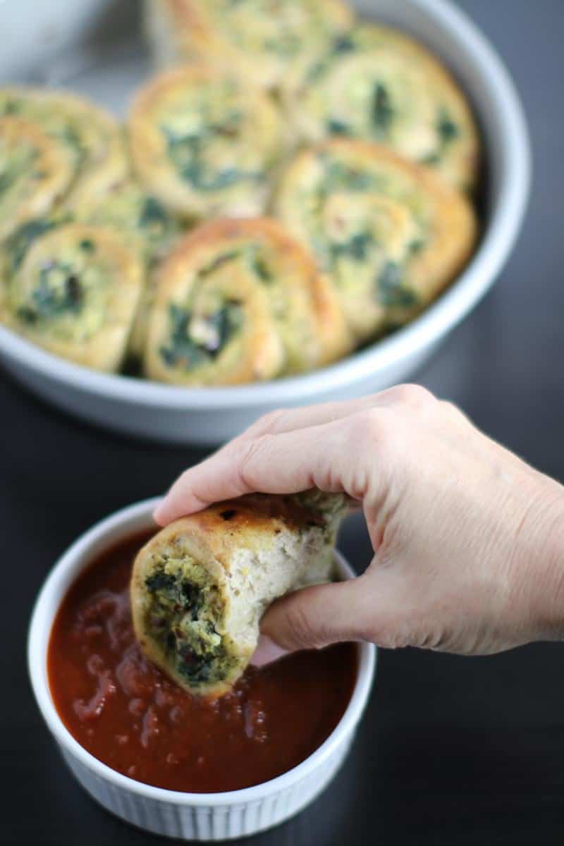 Spinach & Cheese Pizza Rolls