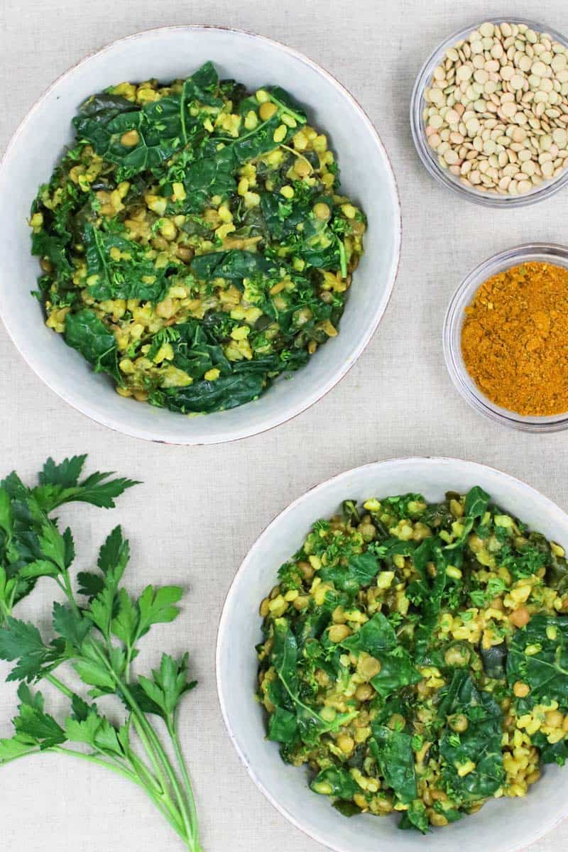 1-Pot Curried Lentils and Rice 