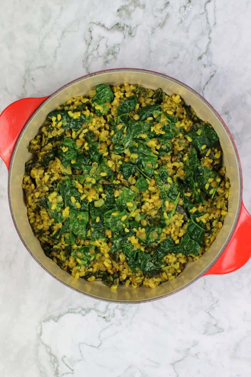 1-Pot Curried Lentils and Rice 
