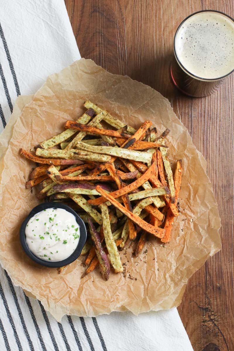 oil free sweet potato fries