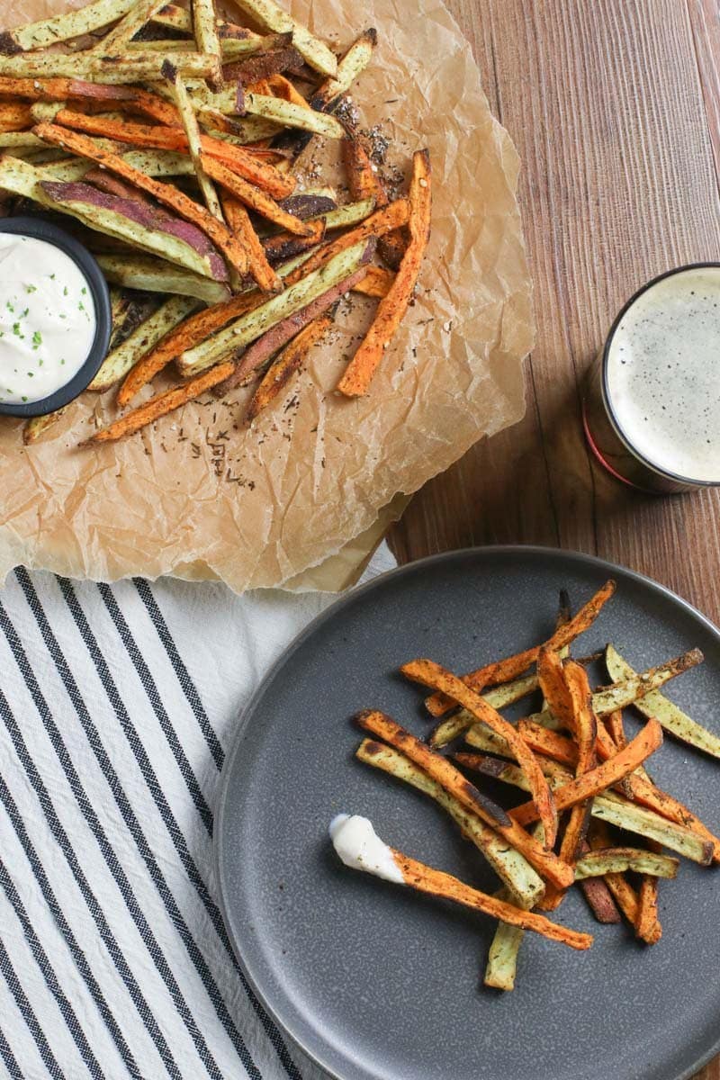 oil free sweet potato fries