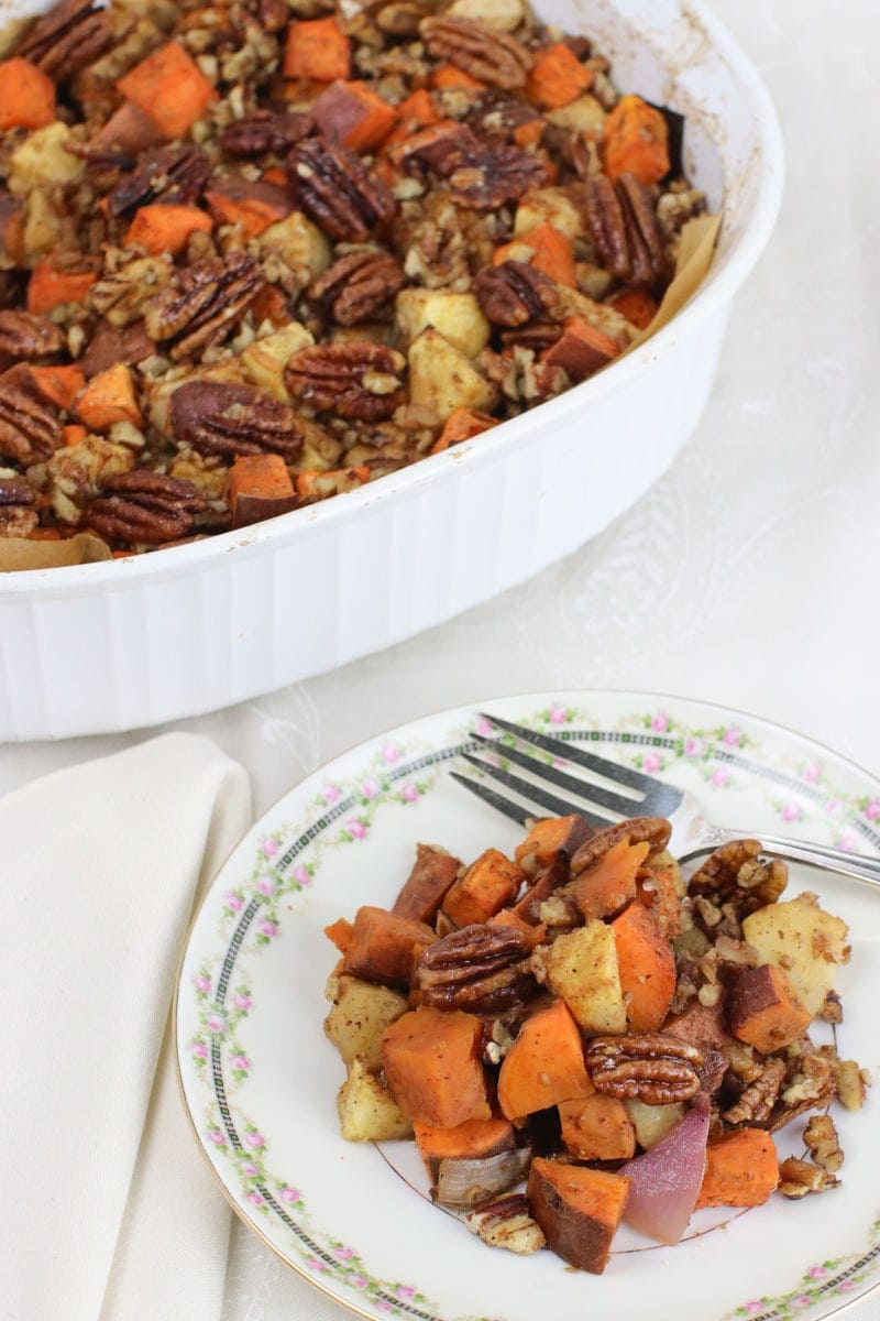 Whiskey Maple Glazed Sweet Potatoes