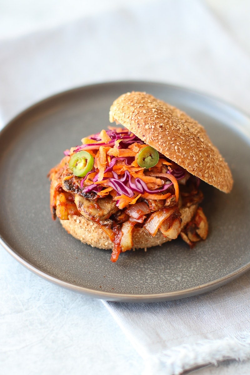 BBQ Mushroom Sandwich