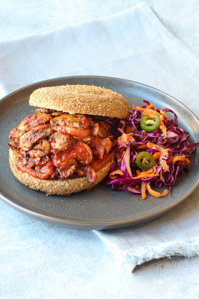 BBQ Mushroom Sandwich