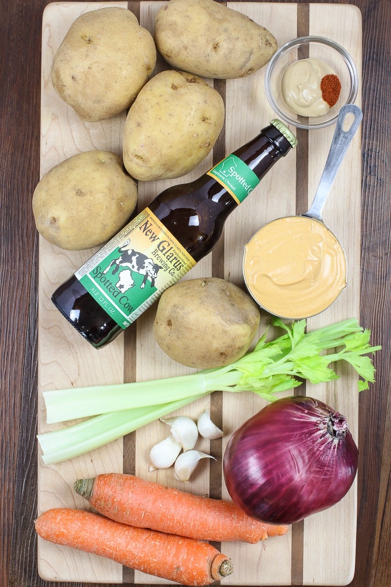 vegan beer cheese soup