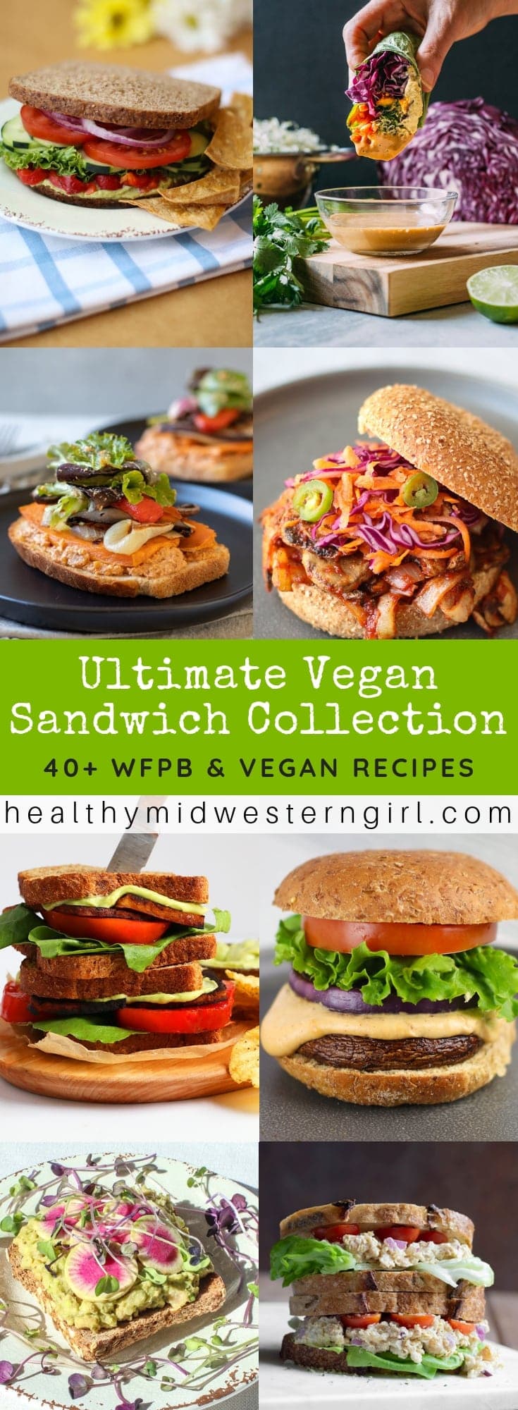 tekort Resultaat timmerman Vegan Sandwiches - The Ultimate Collection • Healthy Midwestern Girl