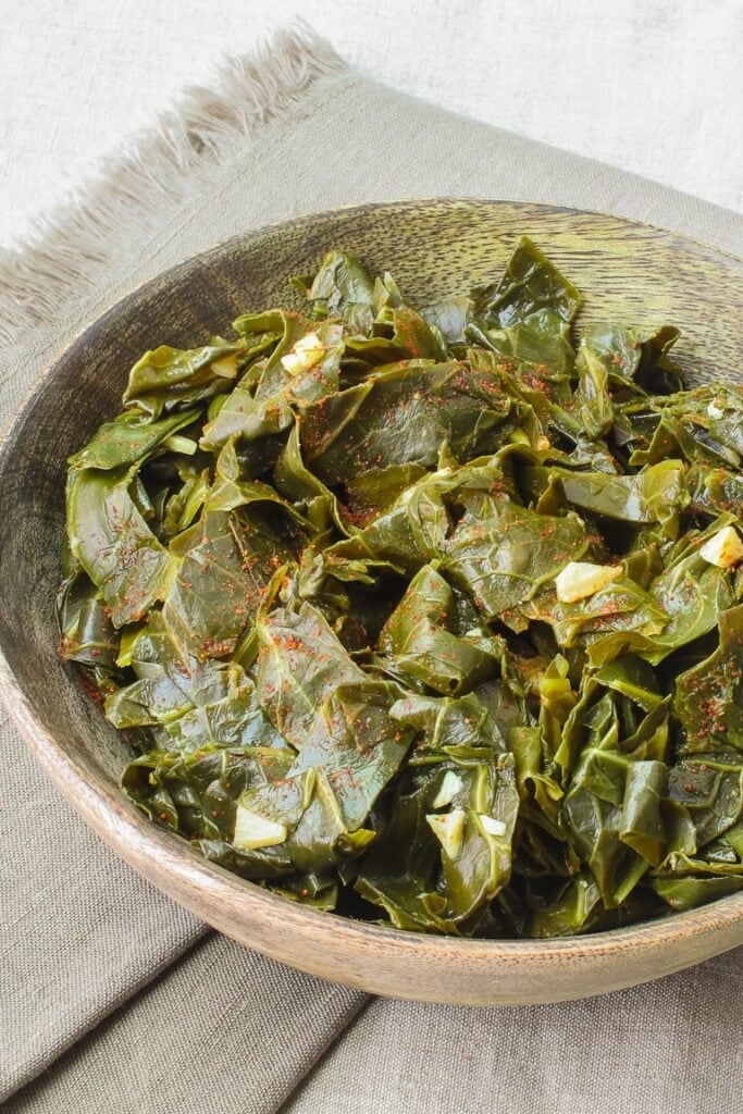 Instant Pot Vegan Collard Greens WFPB • Healthy Midwestern Girl