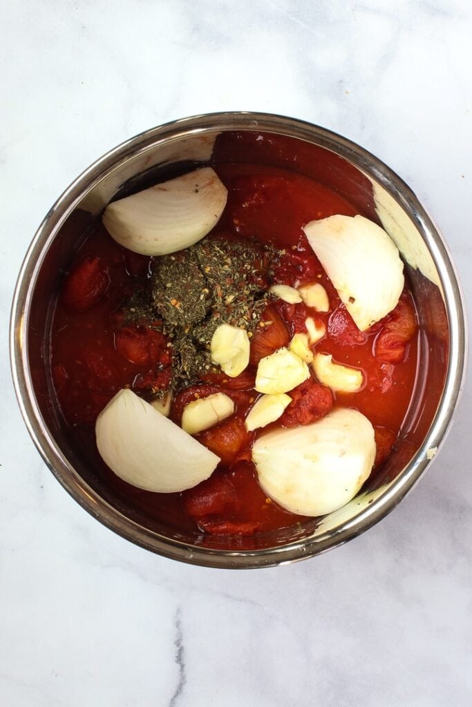 Easy Instant Pot Tomato Sauce • Healthy Midwestern Girl