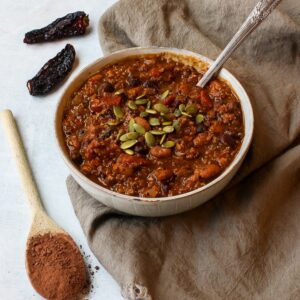 bowl of chili.