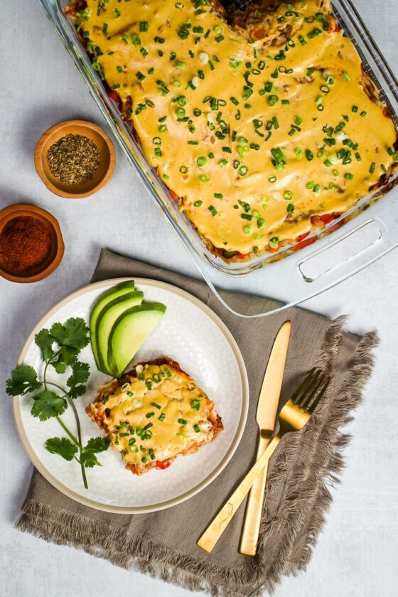 Mexican Breakfast Casserole • Healthy Midwestern Girl