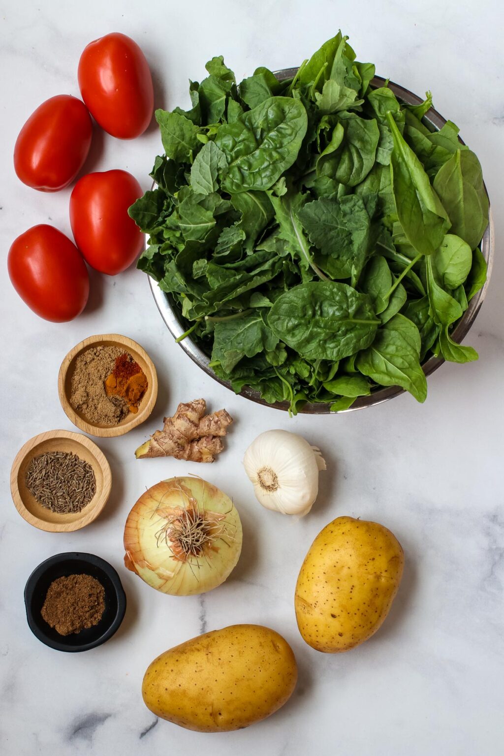 Easy Spinach Potato Curry • Healthy Midwestern Girl