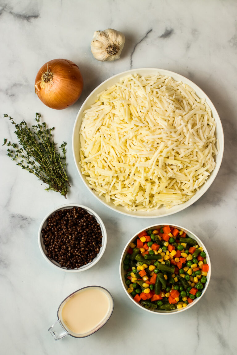 Easy Lentil Shepherd's Pie (Using Frozen Mixed Veggies And Hash Browns ...