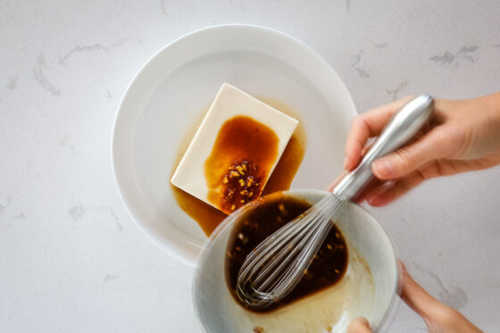 Silken Tofu with Spicy Soy Dressing • Healthy Midwestern Girl