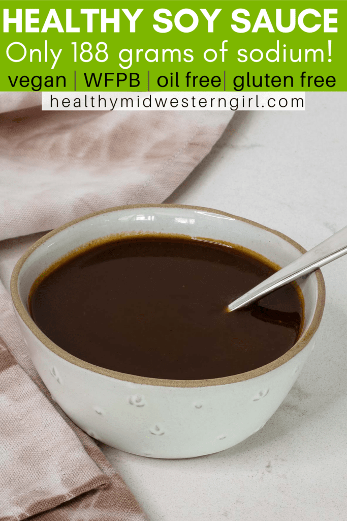Low sodium soy sauce in a bowl.
