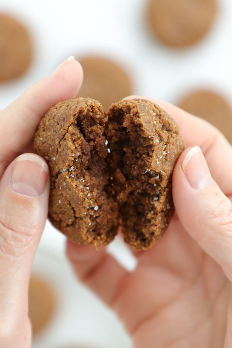 Vegan Molasses Ginger Cookies • Healthy Midwestern Girl